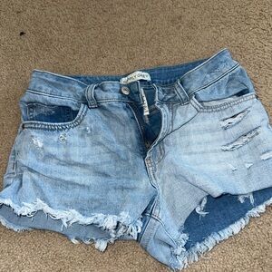 Women's Blue Denim Shorts